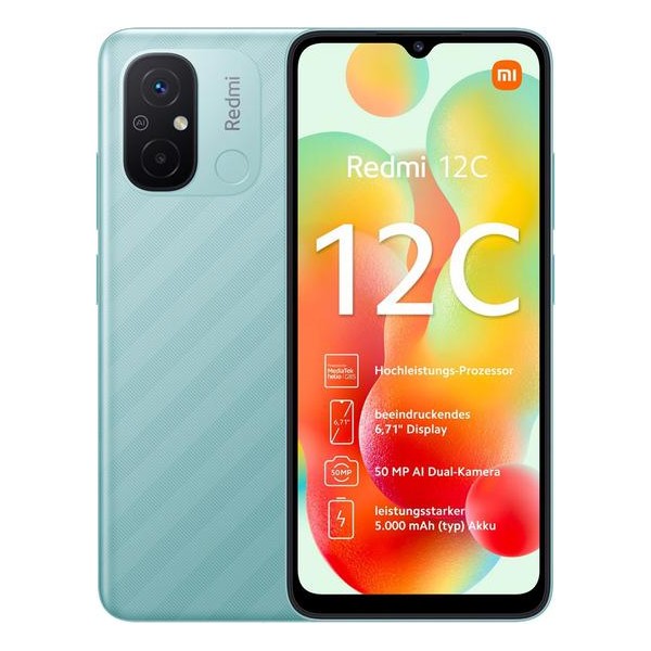 CEL XIAOMI REDMI 12C 4/128GB MINT GREEN