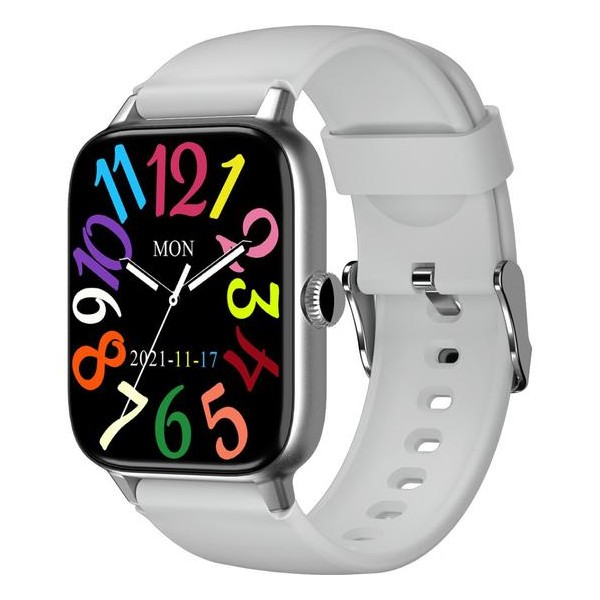 RELOJ SMARTWATCH BLULORY GLIFO RS4 SILVER