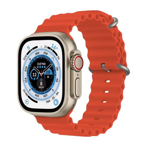 RELOJ SMARTWATCH BLULORY GLIFO 8 ULTRA ORANGE